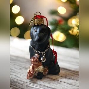 RARE Black Lab W/Teddy SCF (Seasons Of Cannon Falls)